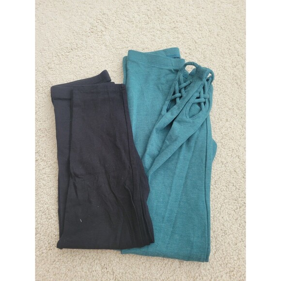 NWOT Old Navy Built-In Tough Leggings Crop & Full Sold As Set Girls Large 10-12 - Picture 1 of 11